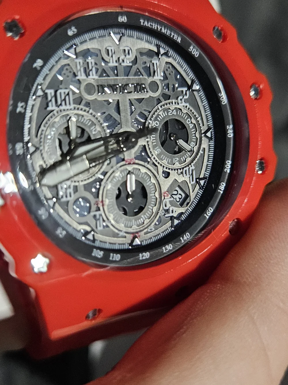 Invicta Racing Vaulthan Red Chronograph Watch- New